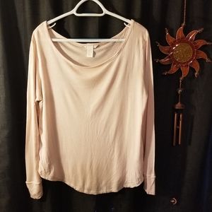 H&M blush pink basics long sleeve